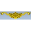Rococo Scroll Crest - STL 3D model for CNC milling