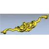Rococo Scroll Crest - STL 3D model for CNC milling