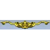 Rococo Scroll Crest - STL 3D model for CNC milling