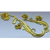 Art Nouveau Chrysanthemum Corner Relief STL