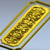 Vertical Acanthus Decorative Panel STL for CNC