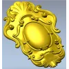 Baroque Oval Cartouche STL