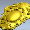 Baroque Oval Cartouche STL