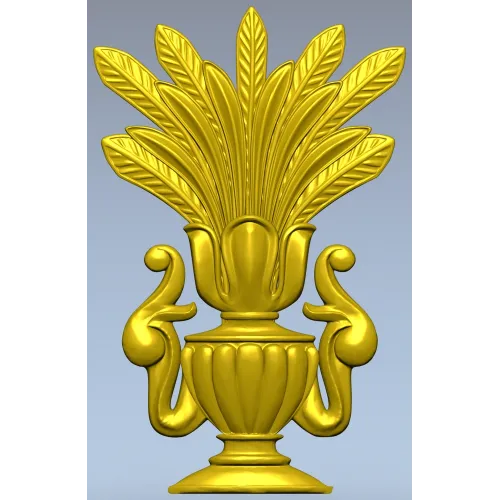 Пернатый вазон - 3D модель в формате STL для ЧПУ