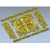 Ornamental Rosette Panel STL for CNC - Acanthus Scroll Relief