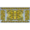Ornamental Rosette Panel STL for CNC - Acanthus Scroll Relief