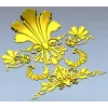 Декоративный картуш "Флора-волна" - STL модель для ЧПУ