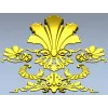 Декоративный картуш "Флора-волна" - STL модель для ЧПУ