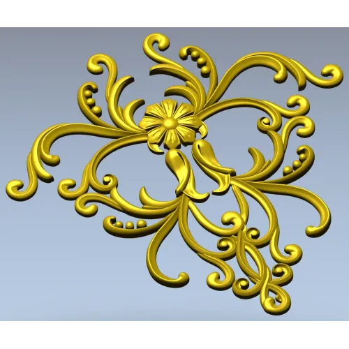 Рельефный картуш "Флер" - 3D модель STL для ЧПУ