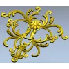 Рельефный картуш "Флер" - 3D модель STL для ЧПУ