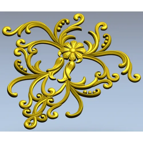 Рельефный картуш "Флер" - 3D модель STL для ЧПУ