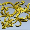 Рельефный картуш "Флер" - 3D модель STL для ЧПУ