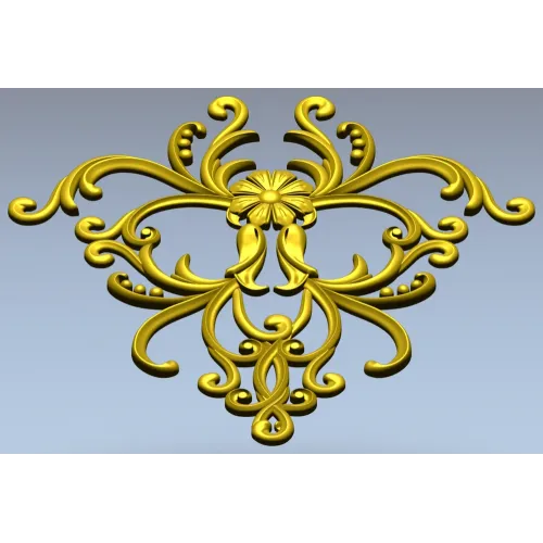 Рельефный картуш "Флер" - 3D модель STL для ЧПУ