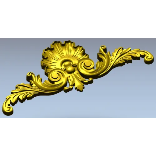 Рокайльный картуш-раковина - 3D модель STL для ЧПУ