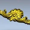 Рокайльный картуш-раковина - 3D модель STL для ЧПУ