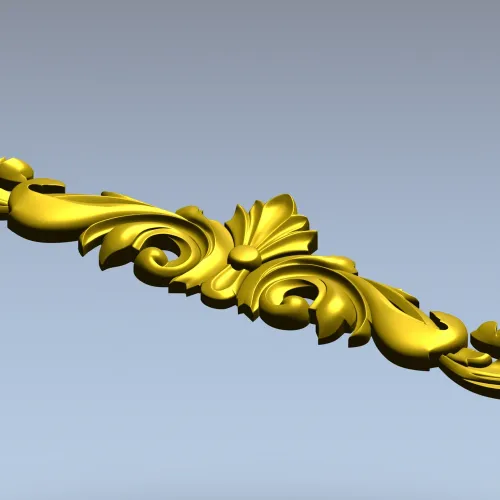 Рельефный картуш в стиле рококо - 3D модель STL для ЧПУ