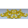 Rococo Acanthus Horizontal Ornament STL 3D Model for CNC
