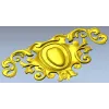 Ornate Rococo Cartouche STL for CNC Milling