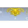 Ornate Rococo Cartouche STL for CNC Milling