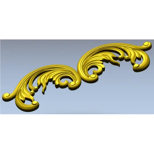 Рокайльная декоративная накладка - 3D модель STL для ЧПУ