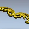 Рокайльная декоративная накладка - 3D модель STL для ЧПУ