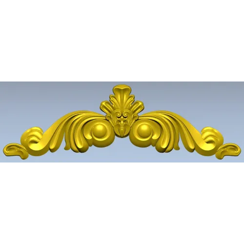 Рокайльная декоративная накладка для фрезеровки (STL)