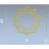 Ажурная круглая розетка "Восточный венец" - 3D модель STL для ЧПУ