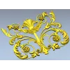 Rocaille Shell Cartouche - STL 3D model for CNC milling