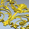 Rocaille Shell Cartouche - STL 3D model for CNC milling