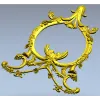 Рокайльная рама "Лилия" - детализированная 3D модель STL для ЧПУ