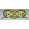 Baroque Laurel Crown Cartouche - STL 3D Model for CNC