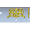 Baroque Laurel Crown Cartouche - STL 3D Model for CNC
