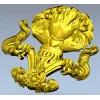 Декоративный картуш "Лотос" - 3D модель STL для ЧПУ