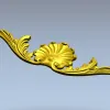 Рокайльная ракушка - декоративная 3D модель STL для ЧПУ