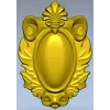 Декоративный картуш в стиле акант - stl модель для ЧПУ