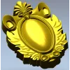 Декоративный картуш в стиле акант - stl модель для ЧПУ