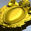 Декоративный картуш в стиле акант - stl модель для ЧПУ