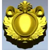 Декоративный картуш в стиле акант - stl модель для ЧПУ