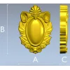 Декоративный картуш в стиле акант - stl модель для ЧПУ