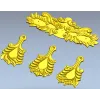 Картуш и набор подвесов "Листопад" - STL модель для ЧПУ