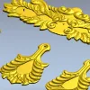 Картуш и набор подвесов "Листопад" - STL модель для ЧПУ