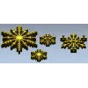 Снежинки-рельефы STL для ЧПУ - набор декоративных элементов