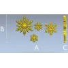 Снежинки-рельефы STL для ЧПУ - набор декоративных элементов