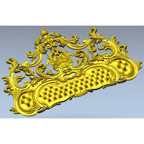 Рокайльное изголовье - 3D модель STL для ЧПУ