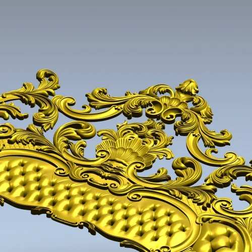 Рокайльное изголовье - 3D модель STL для ЧПУ