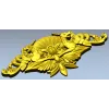 Картуш "Солнечные грифоны" - 3D модель STL для ЧПУ