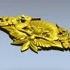 Картуш "Солнечные грифоны" - 3D модель STL для ЧПУ
