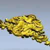 Heraldic Knight Cartouche STL for CNC