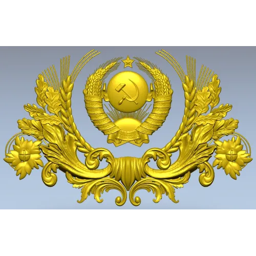 Картуш с гербом СССР - 3D модель STL для ЧПУ