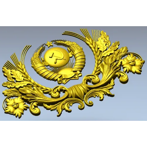 Картуш с гербом СССР - 3D модель STL для ЧПУ